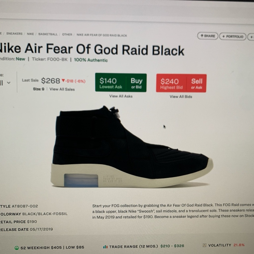 Nike Air Fear Of God